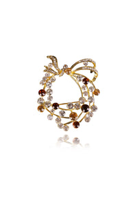 Keilah Crystal Elegant Evening Brooch