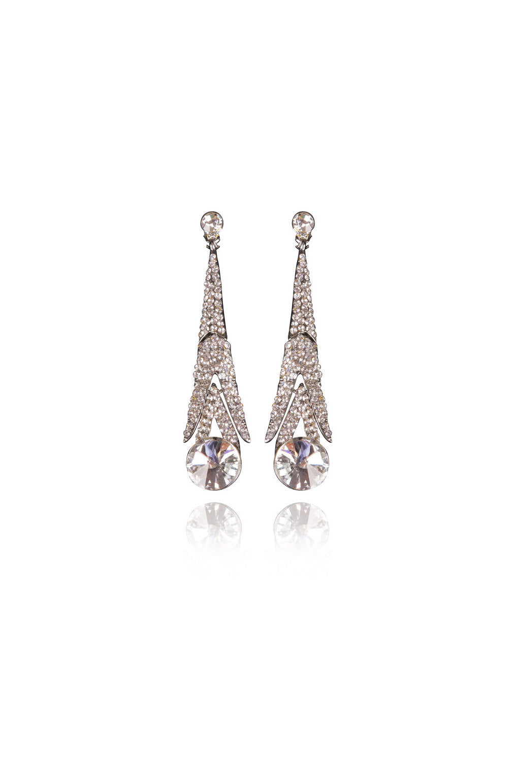 Qawaya Crystal Elegant Evening Earring
