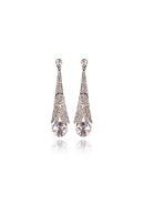 Qawaya Crystal Elegant Evening Earring