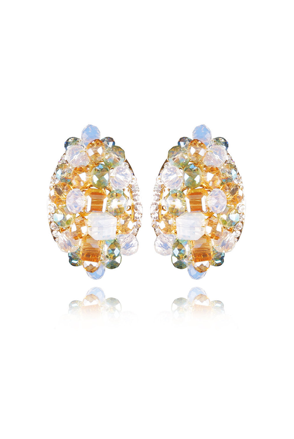 Quamar Crystal Elegant Evening Earring
