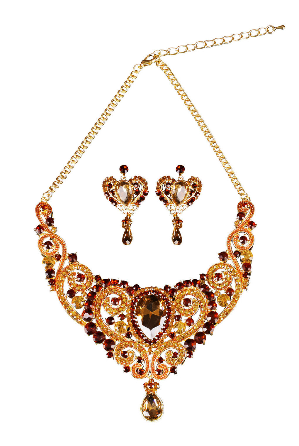 Lilah Crystal Elegant Evening Neckless