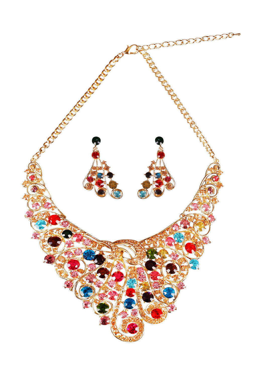 Lisha Crystal Elegant Evening Neckless