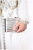 Mocha Crystal Elegant Evening Bag