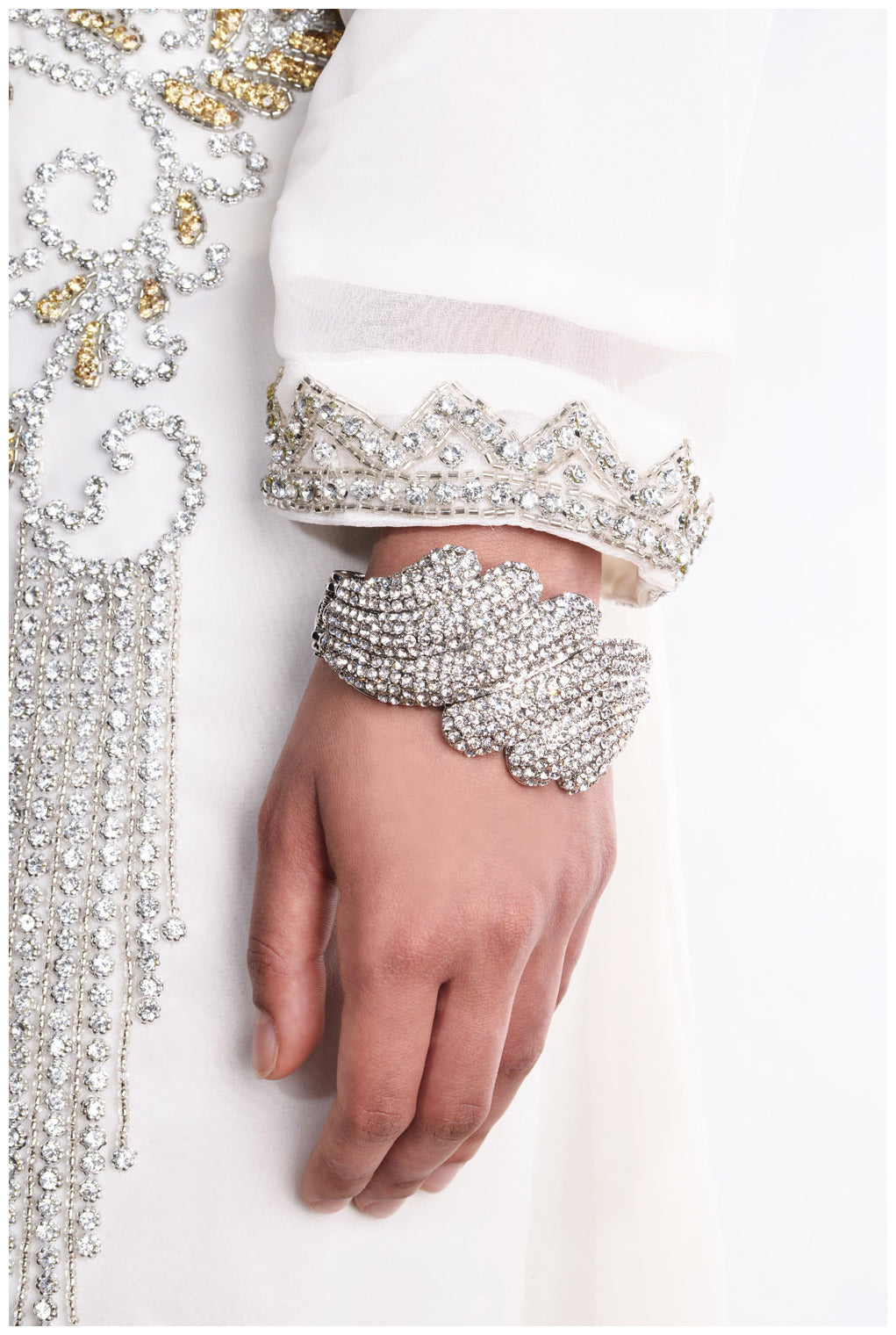 Nadda Crystal Elegant Evening Bracelet