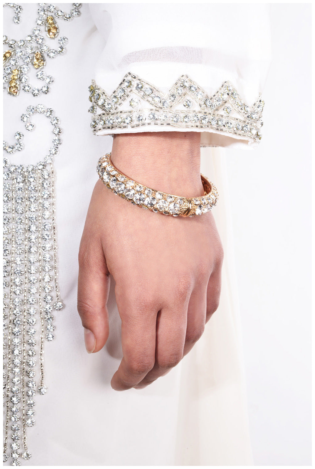 Nadima Crystal Elegant Evening Bracelet
