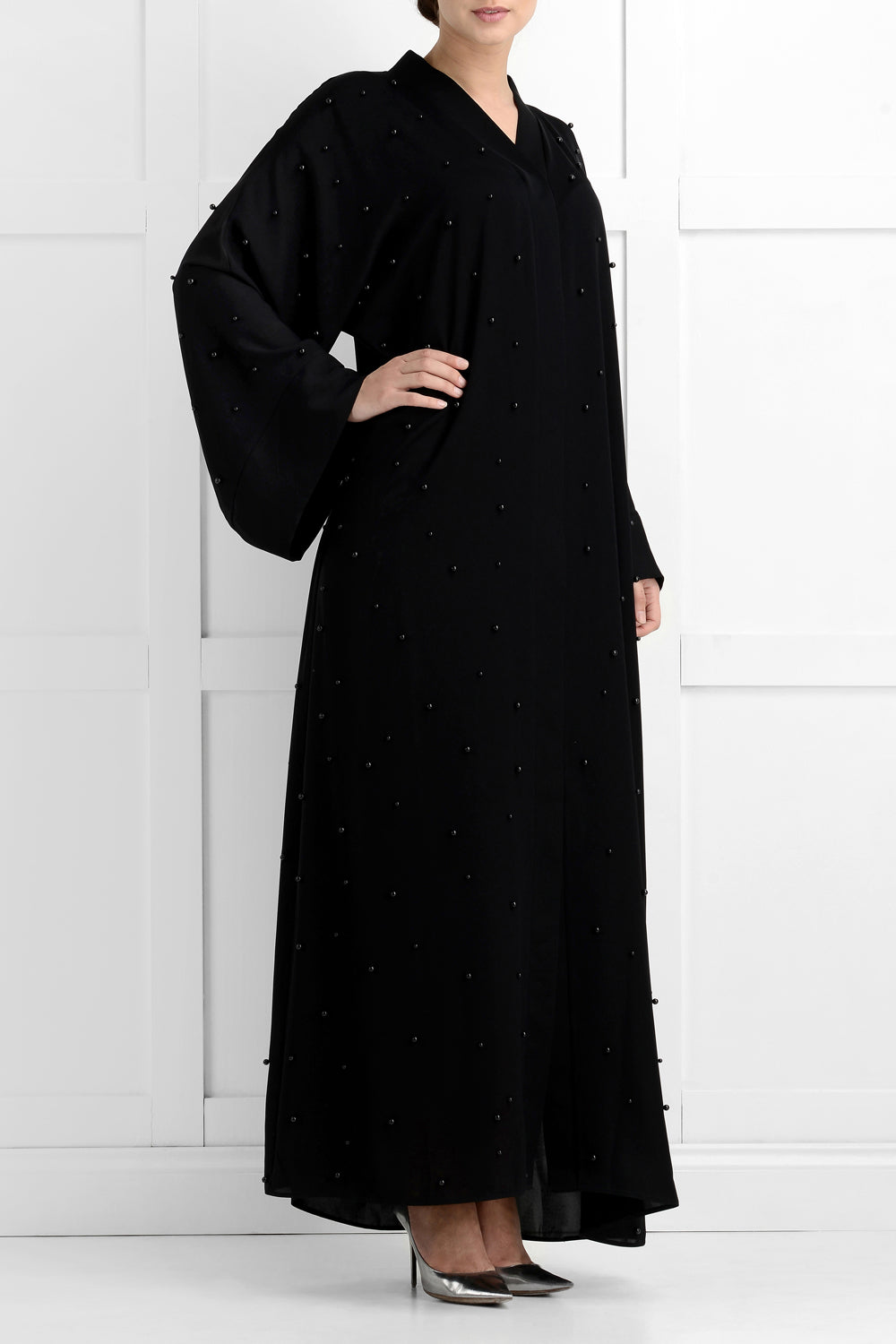 Daisha Luxury Black Pearl Abaya