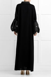 Dariya Luxury Black Abaya